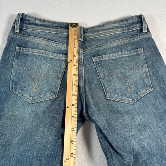 Bershka Jeans Womens 2 Blue Flare Mid Rise Medium Wash - Picture 8 of 10